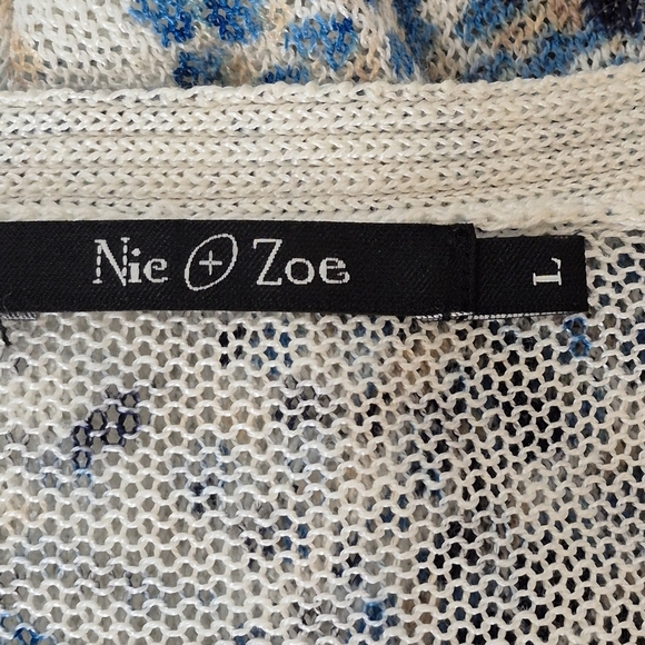 Nic + Zoe Featherweight Linen Blend Button Cardigan - Size L - Picture 9 of 11